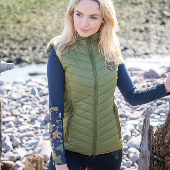 Aubrion • cannon insulated vest in olive green sz M - Picture 2 of 9